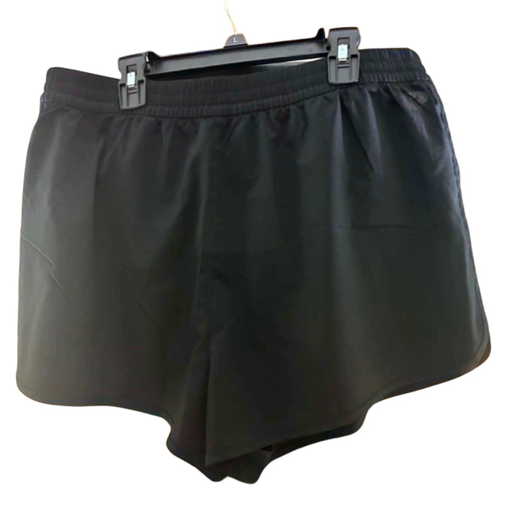 Victoria's Secret Running Shorts Womens L Black Activewear Athletic Athleisure